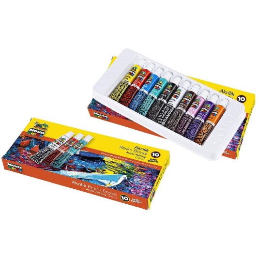 NOVA COLOR AKRİLİK BOYA TK 10 LU